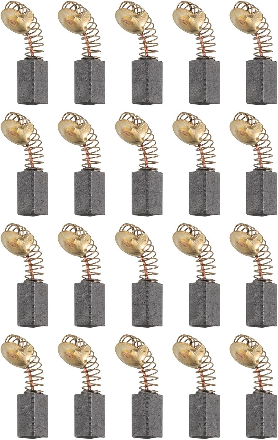 HARFINGTON 20pcs Carbon Brush 13mm x 7.5mm x 6.5mm Grinder Brush 21# Electric Motor Replacement Part Angle Grinder Cutting Machine Polisher Brushes for Repair Power Tools