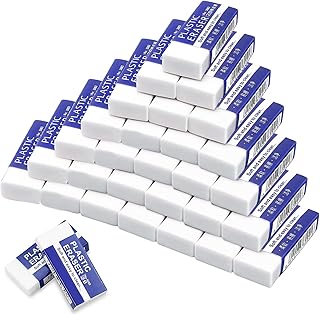 Pencil Erasers Classic, White 2B Rubbers Erasers, Pack of 30 Rubbers Erasers for Universal Use in Offices Schools Sketches Fine Arts