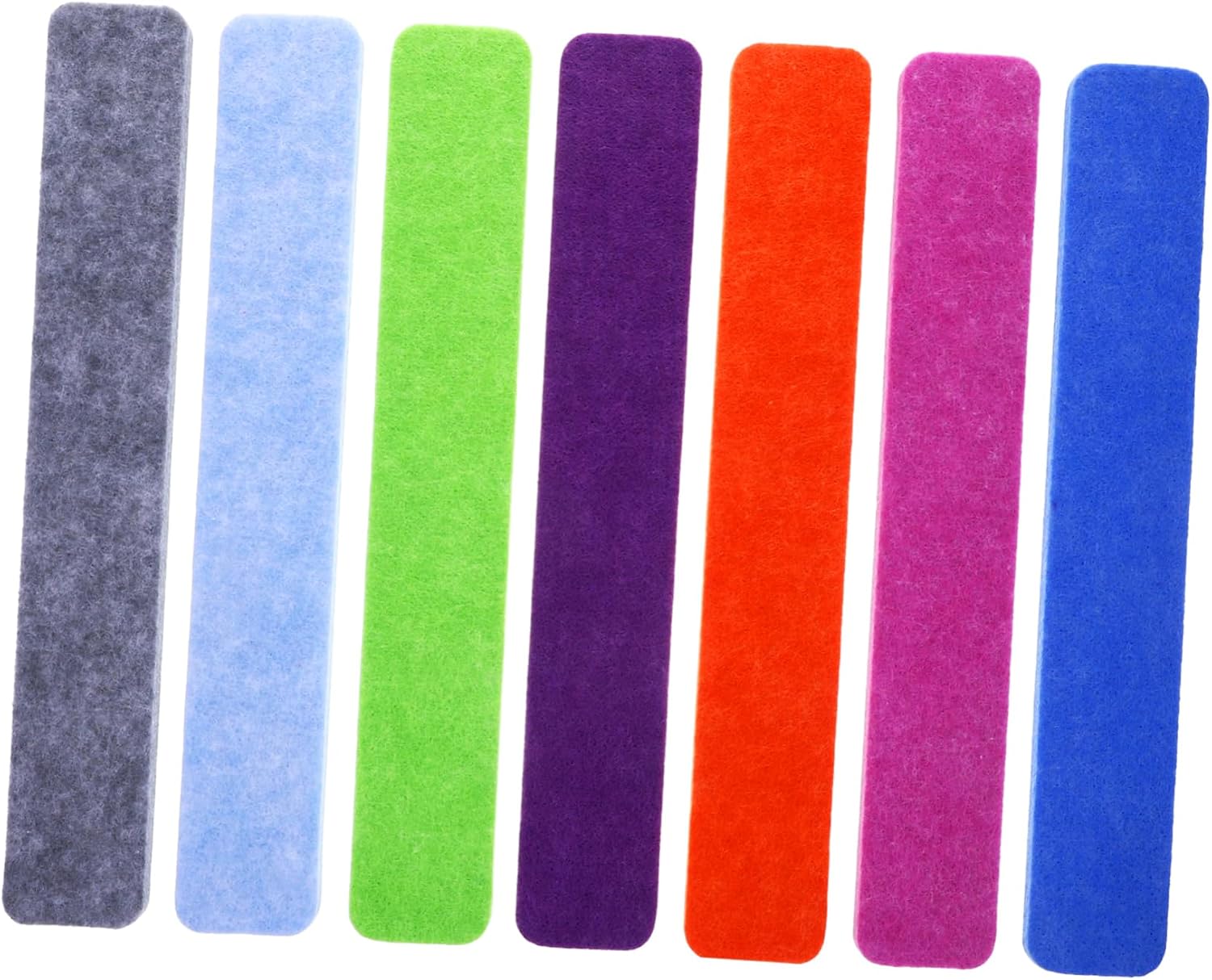 Holibanna 7pcs Felt Bulletin Board Extra Felt Pin Board Strip Adhesive Memo for Classroom Decor