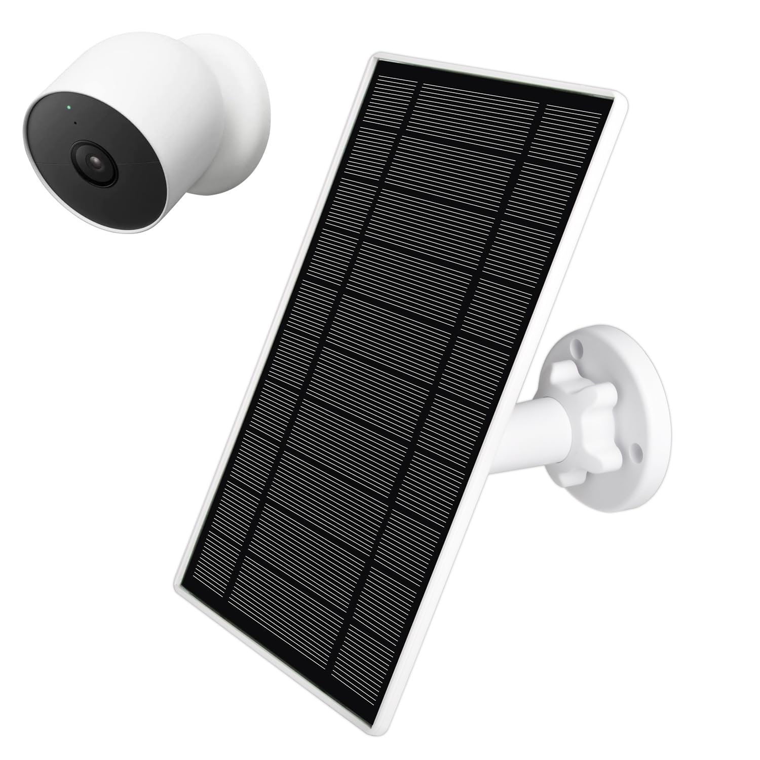 6w Solar Panel Compatible With Google Nest Camera Outdoor Indoor
