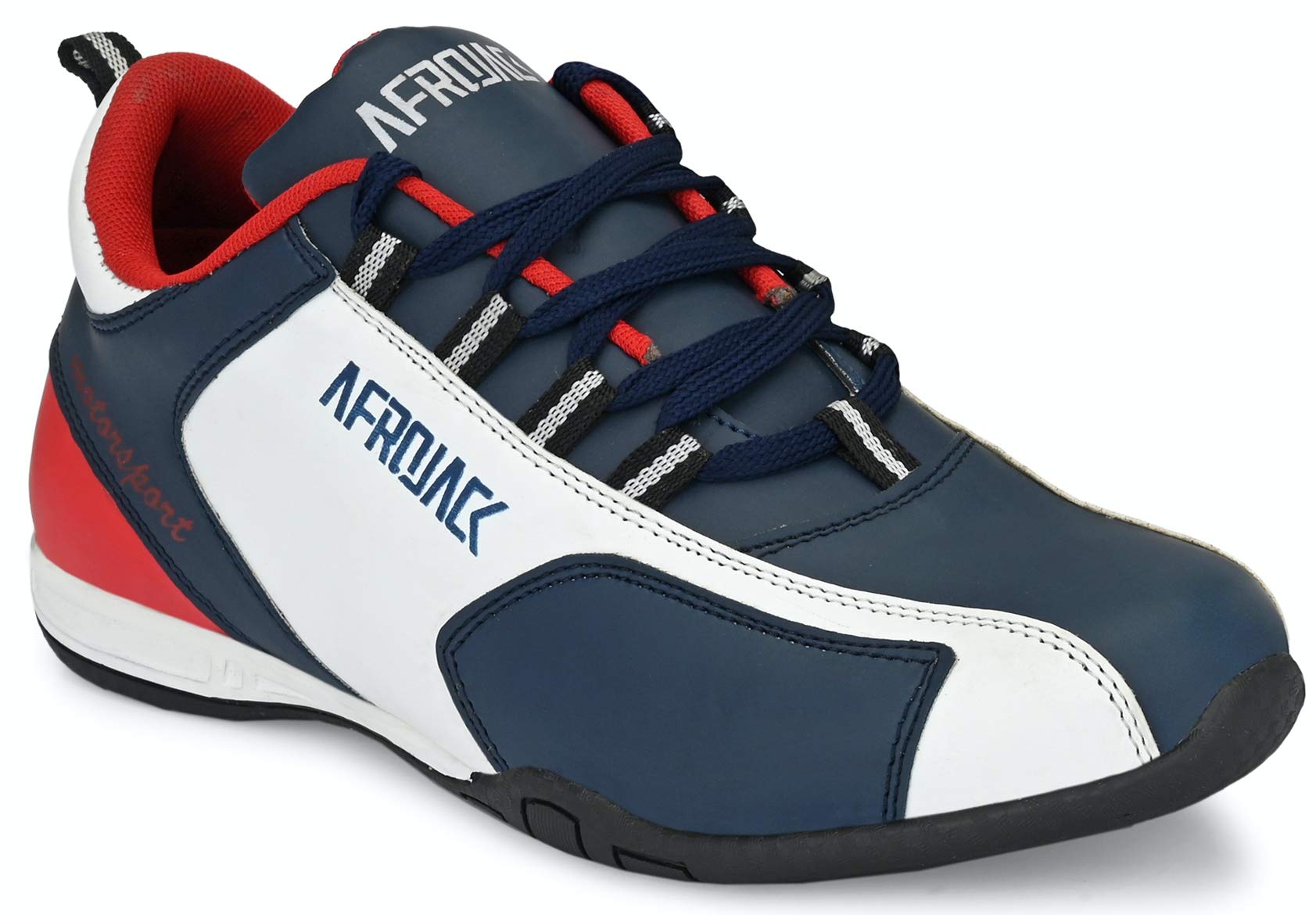 AFROJACK Mens Wellshore Synthetic Leather Lace Up Sneakers Blue (B08XZNLKQ7) Amazon Price History, Amazon Price Tracker