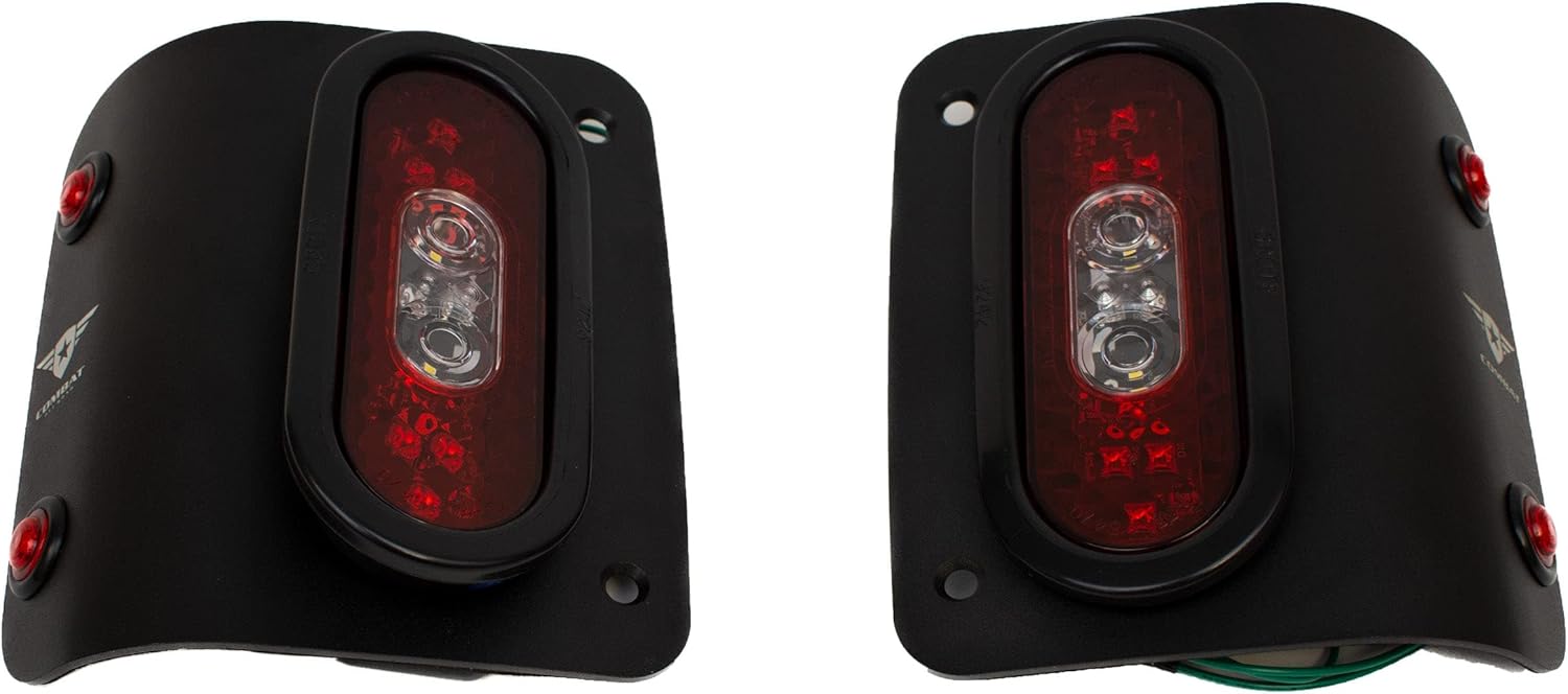 Tail Gunner LED Tail Lights Compatible with Jeep JL/JLU - Flush Mount, SAE/DOT Approved