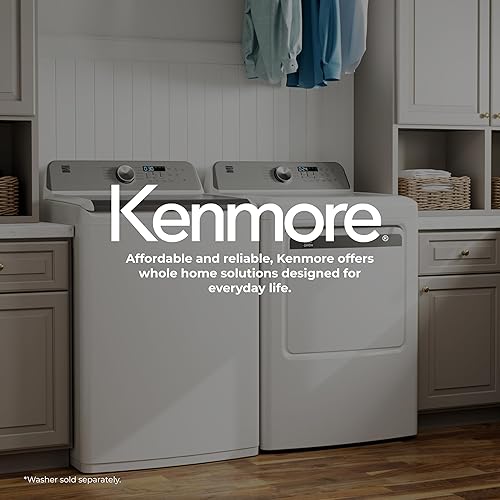 Miniatura 9 de Kenmore Secador de gas de carga frontal de 7.0 pies cúbicos - con protector para reducir arrugas y estática - Secado inteligente del sensor - LED -