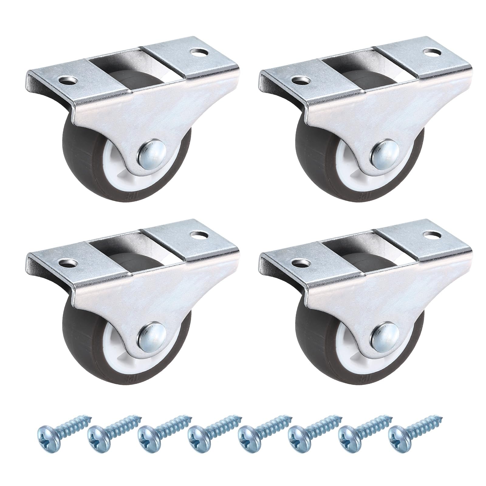 PATIKIL 1.5 Inch Fixed Caster Wheels