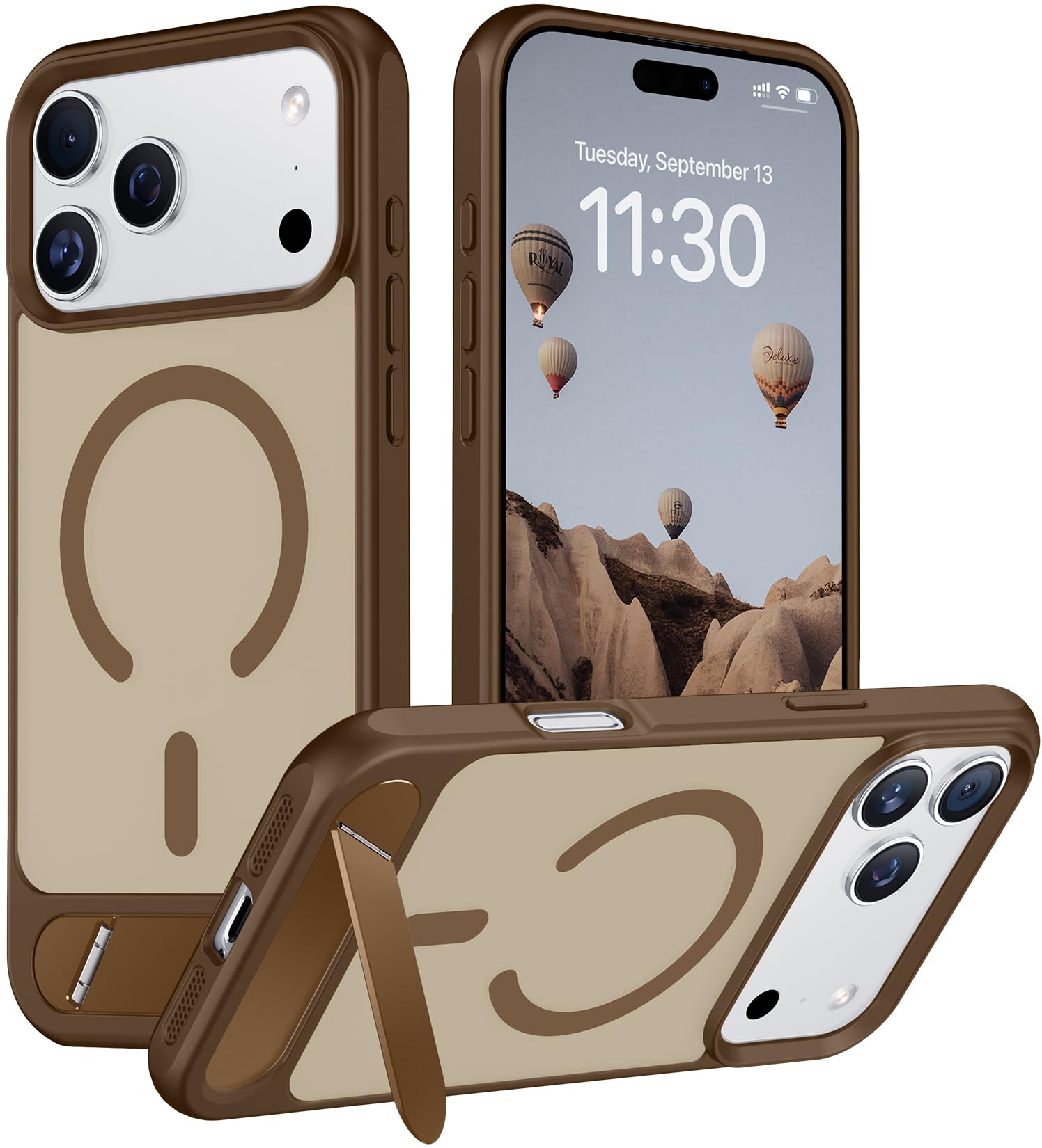 Temdan Magnetic for iPhone 18 Pro Max Case/iPhone 17 Pro Max Case Stand