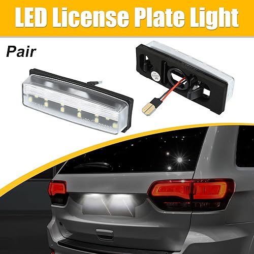 Miniatura 2 de X AUTOHAUX 1 par de luces LED para matrícula de coche, lámpara de número de automóvil, sin errores, luz blanca de repuesto para Mazda MX-5 Miata