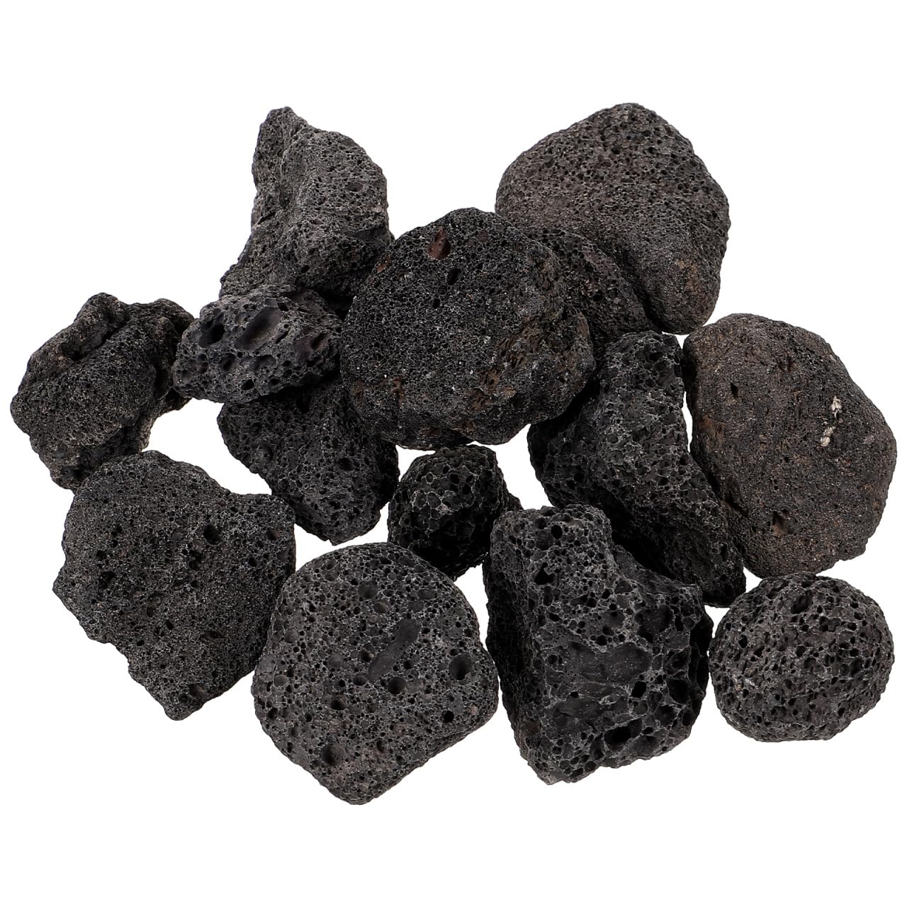 Aquarium Lava Rocks Volcanic Lava Stones Decorative Slate Rocks Fish Tank Filter Material for Underwater Landscape Fairy Garden Plants Bonsai Decoration Black 200g