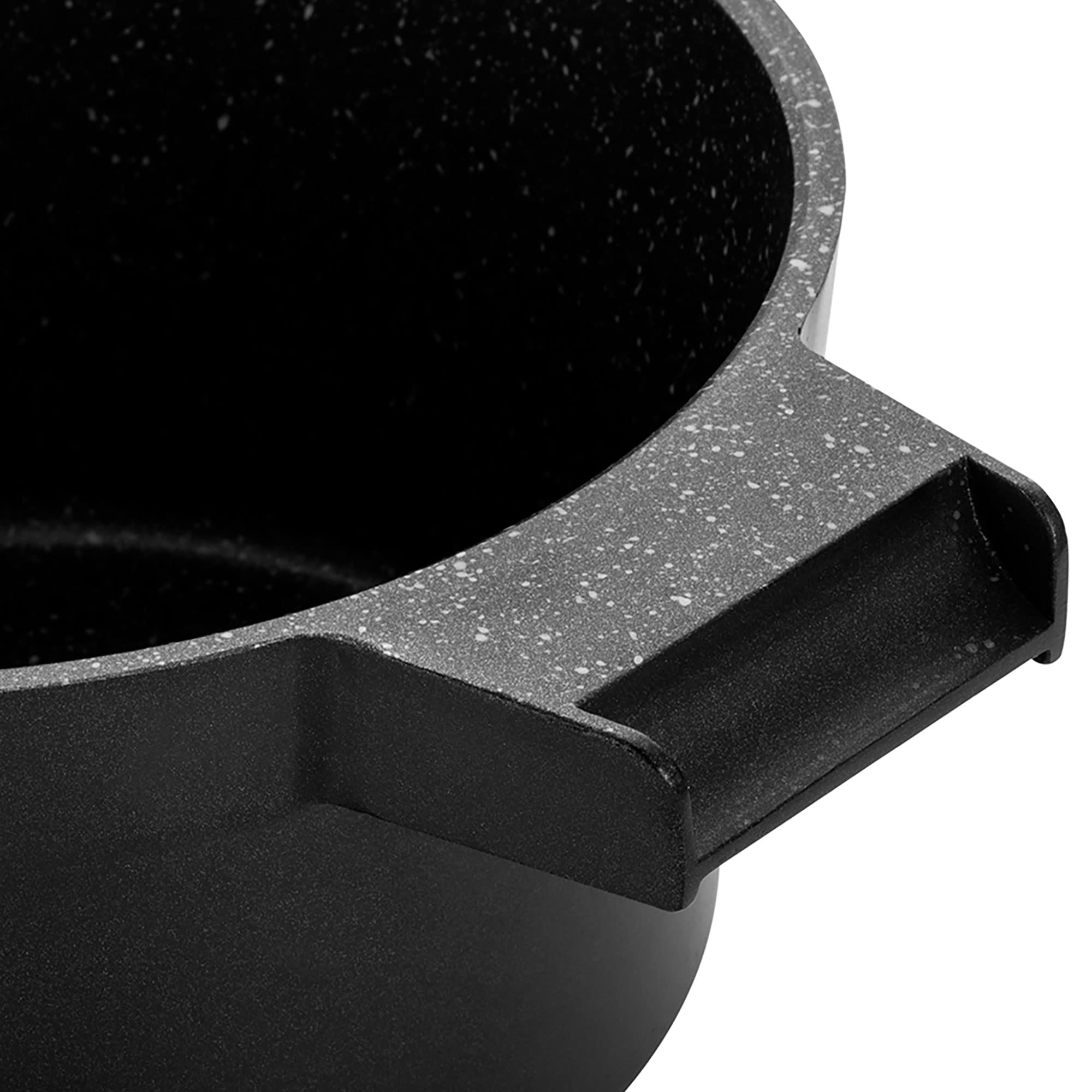 Fagor Alutherm Batería Cocina Inducción 5 Piezas Set 2 Cazuelas 20-24 cm, 2 Tapas Cristal, Sartén 24 cm, Aluminio Fundido, Antiadherente Ecológico sin PFOA, Apta Todas Las Cocinas