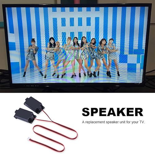 Miniatura 5 de 1 par de altavoces de TV de 5 W LCD Notebook Tablet PC Amplificador de sonido con 2.756 in X 1.181 in 8ohm, adecuado para TV, monitor LCD, PC,