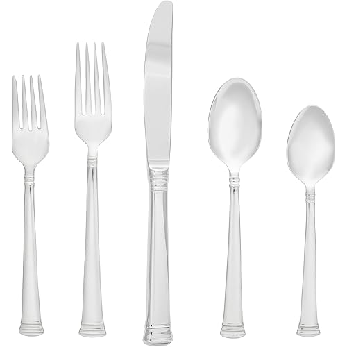 Lenox Eternal 20-Piece Flatware Set, 3.20 LB, Metallic
