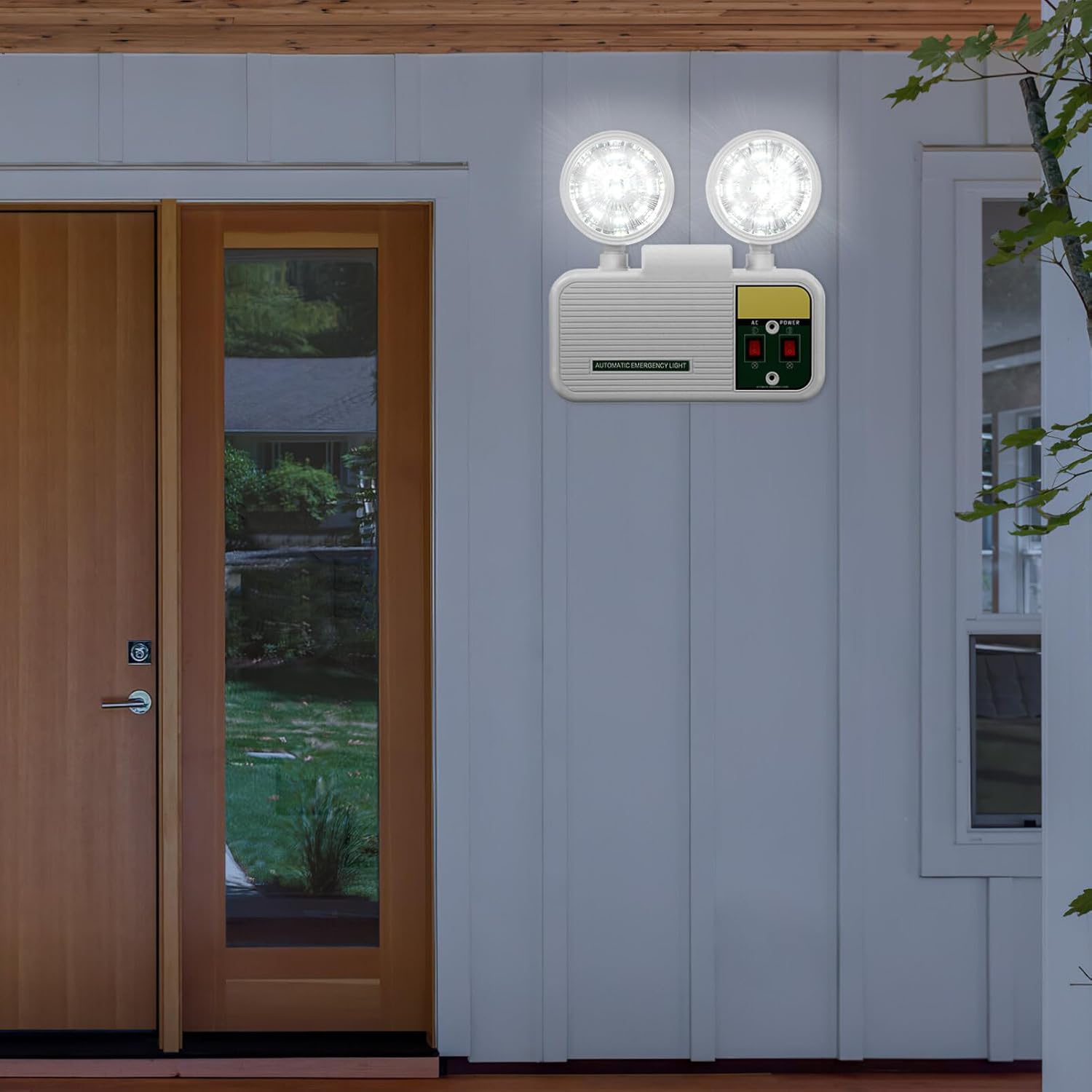 Angoily Emergency Light High Brightness Led Beads Easy to Install Power Failure Exit Light for Hallways and Stairways Emergency Lighting for Home and Business Use