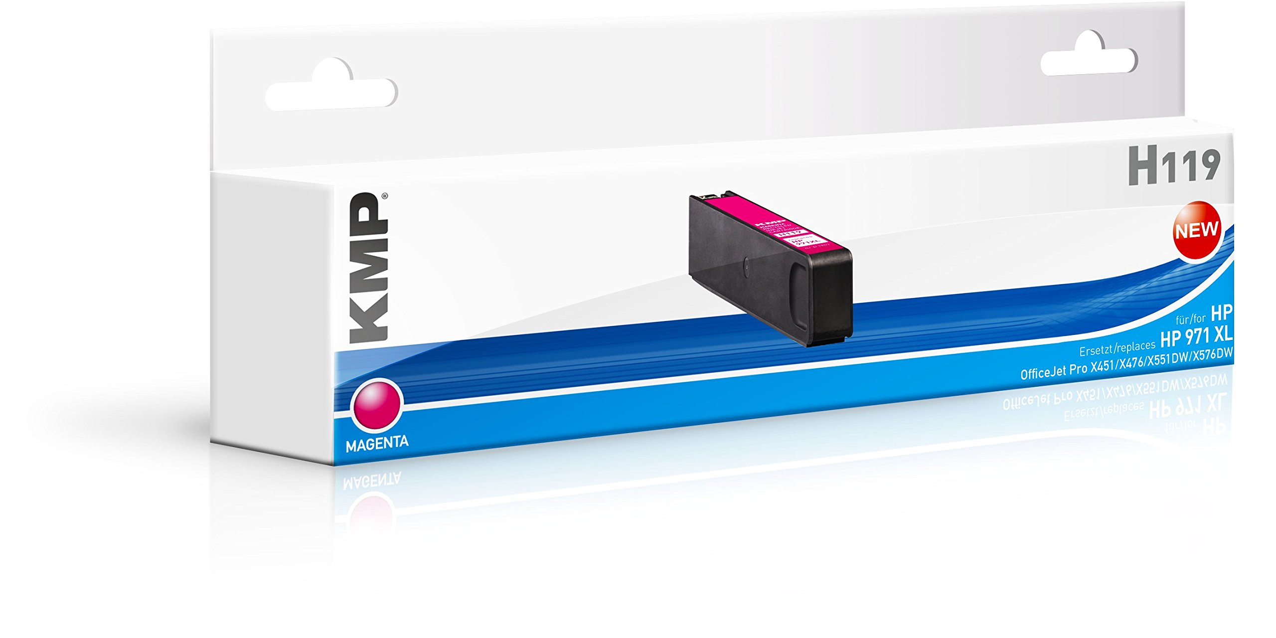 Cartouche d'encre pour HP OfficeJet X451 X476 KMP H119 magenta pour impressions professionnelles