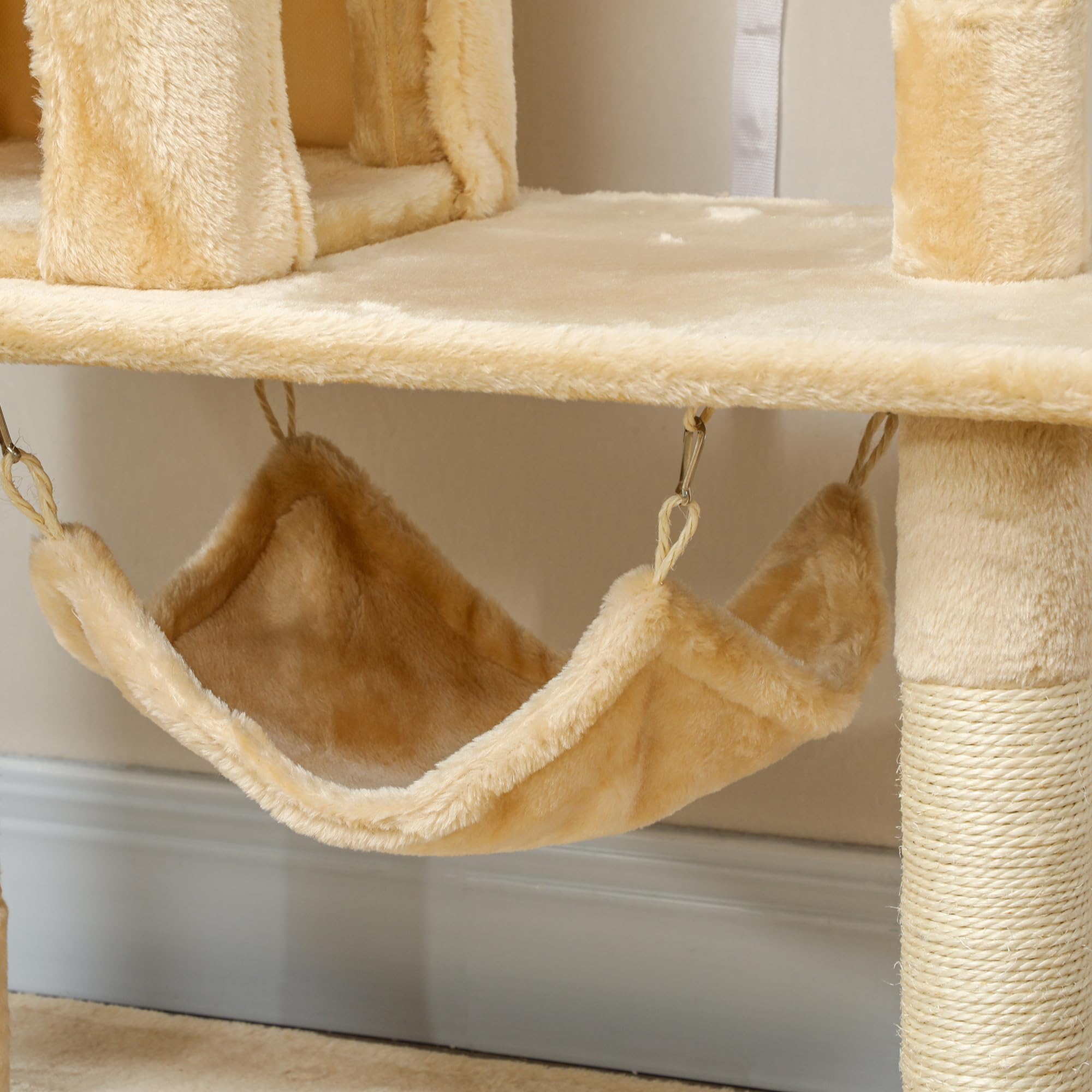 PawHut Albero Raschietto Gatto 152 x 70 x 40 cm Arboles rascadores Gatti Pelo e Giocare Nuovo