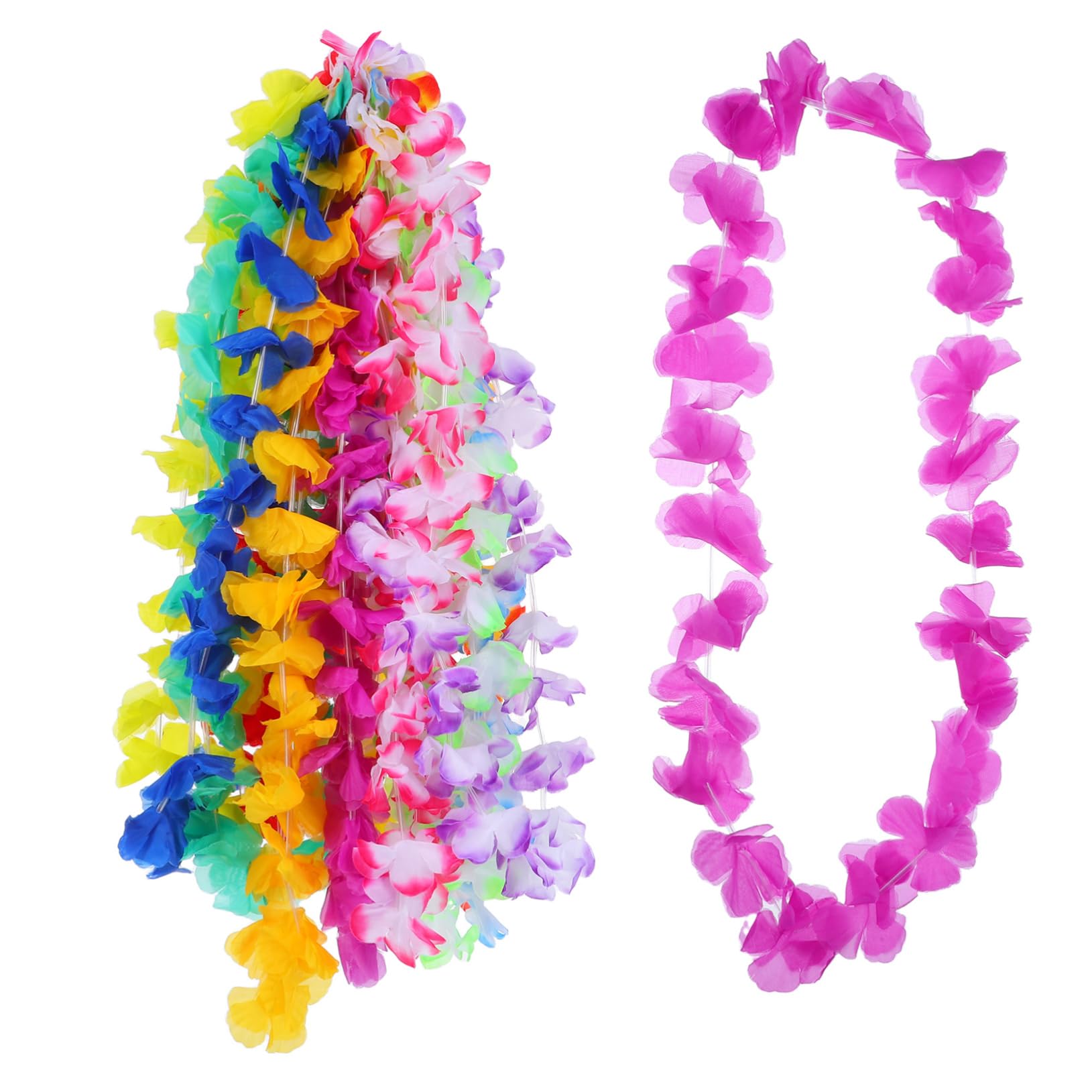 jojofuny 50pezzi Ghirlande Hawaiane Fiori Tropicali Di Collane Decorative Per Feste Di Compleanno e Decorazioni Per Piscine