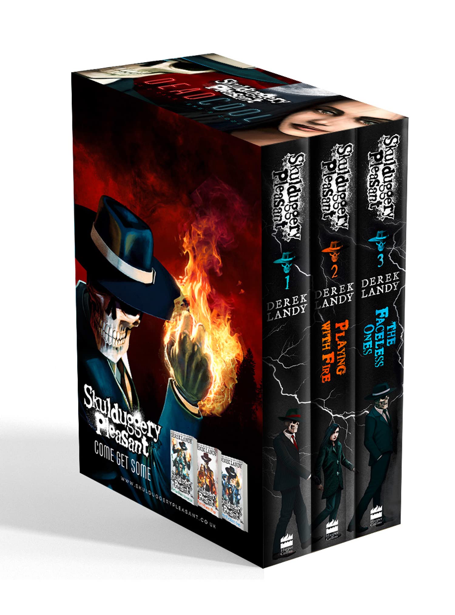 Skulduggery Pleasant The Faceless Ones Trilogy 3 Books Collection Set