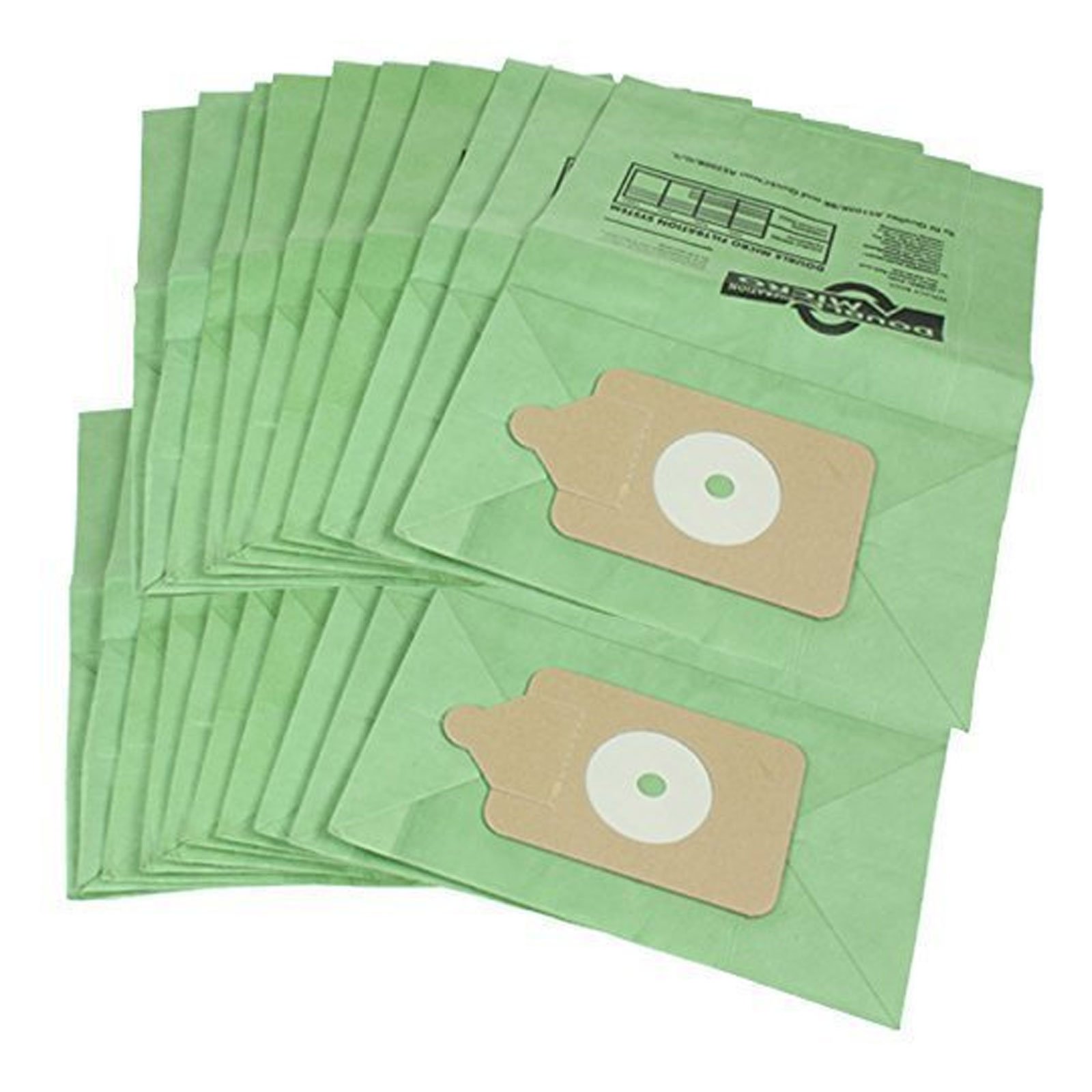 Masterpart Green Paper Vacuum Bags For Numatic Henry Hvr160 Hvr200 Vacuum Cleaners (Pack Of 20)