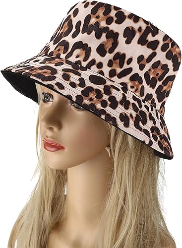 Miniatura 5 de Sombrero de pescador con estampado de animales, sombreros de sol reversibles, plegable, gorra de pesca para mujeres y hombres