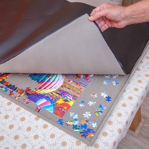 Jigthings Jigboard 1500 Jigsaw Puzzle Board for Puzzles up to 36 x 26. Solid Board with Raised Edge for Most 1500 Piece Puzzles