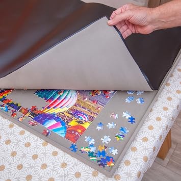 Jigthings Jigboard 1500 Jigsaw Puzzle Board for Puzzles up to 36 x 26. Solid Board with Raised Edge for Most 1500 Piece Puzzles