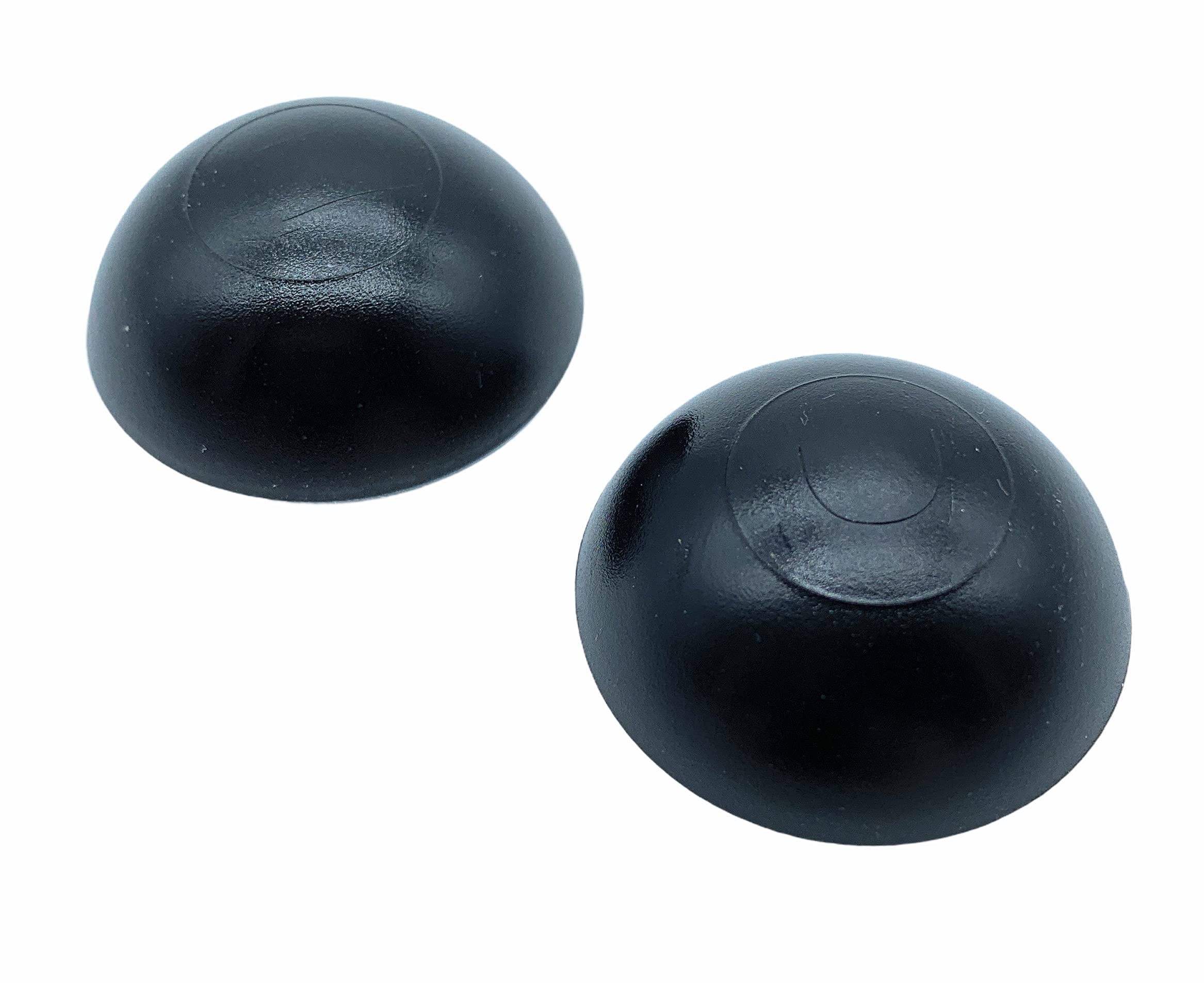 Stick On Wall Bumper Buffer Door Stop Protector - Pack of 2 (Black)