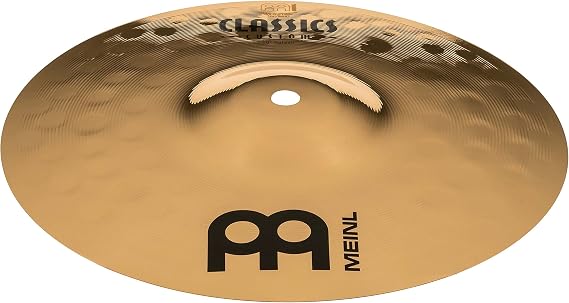 Meinl Cymbals Classics Custom Brilliant Splash Cymbal 10 inch (Video) for Drum Set (25,40cm) B12 Bronze, Brilliant Finish, Made in Germany (CC10S-B)