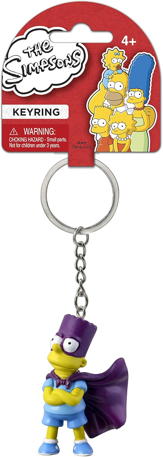 Fox The Simpsons Bart 3D PVC Key Ring,Multi-colored : Clothing, Shoes & Jewelry