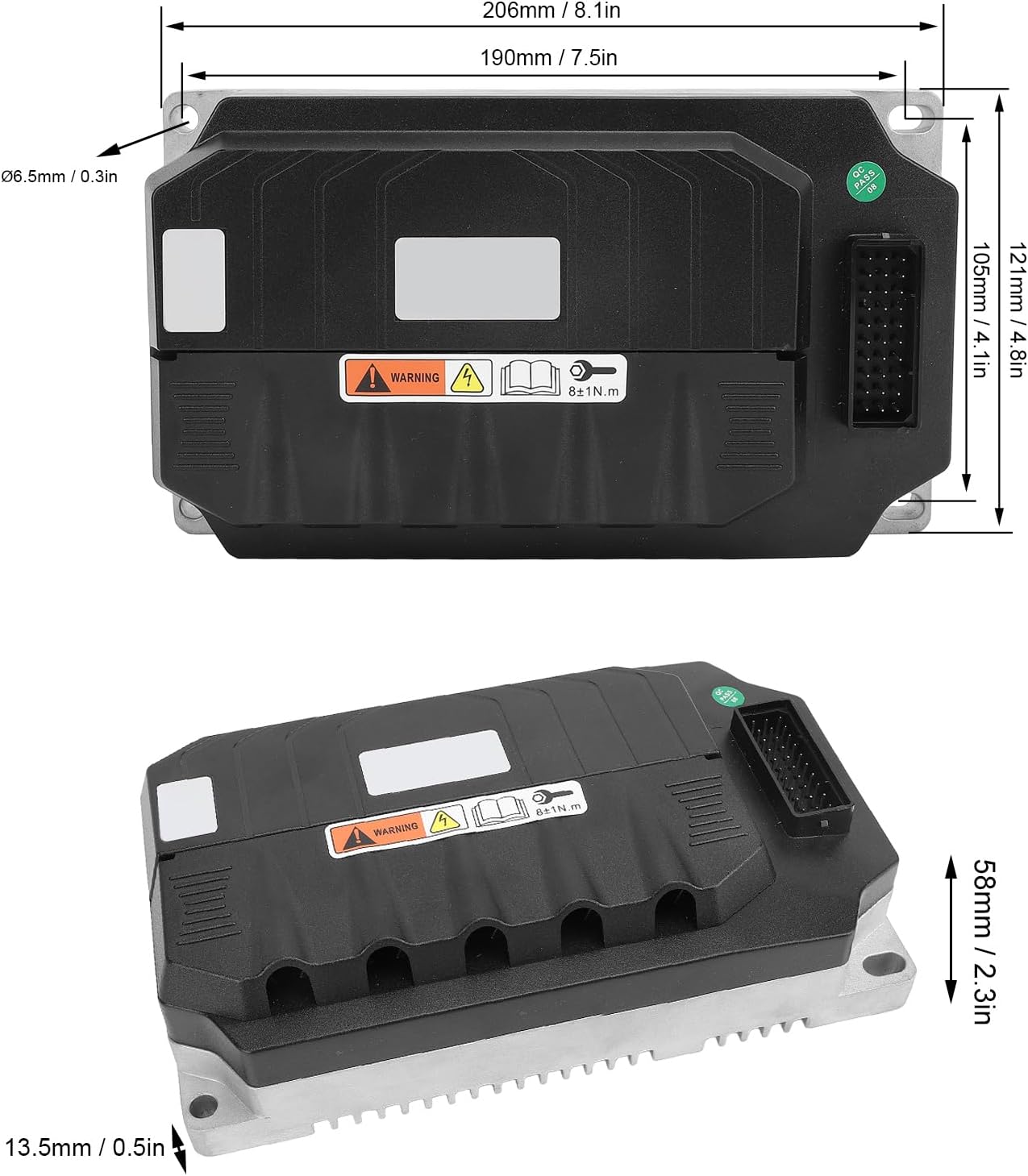 KIMISS 72V Brushless DC Motor Controller High Efficiency Sine Wave Controller for QS Motor Electric Motorcycle Mobility Scooter No More Than 5000W