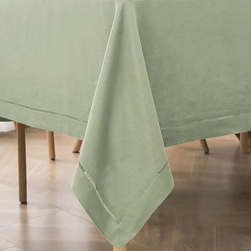 Miniatura 2 de Mantel rectangular de lino 100 % puro con vainica, 60 x 120 pulgadas para comedor, al aire libre, picnic, bodas, decoración de mesa de lino francés,