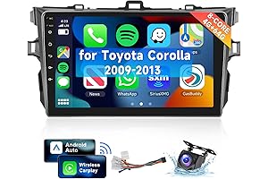 Android 13 Car Radio for Toyota Corolla 2009-2013 with Wireless Carplay and Android Auto