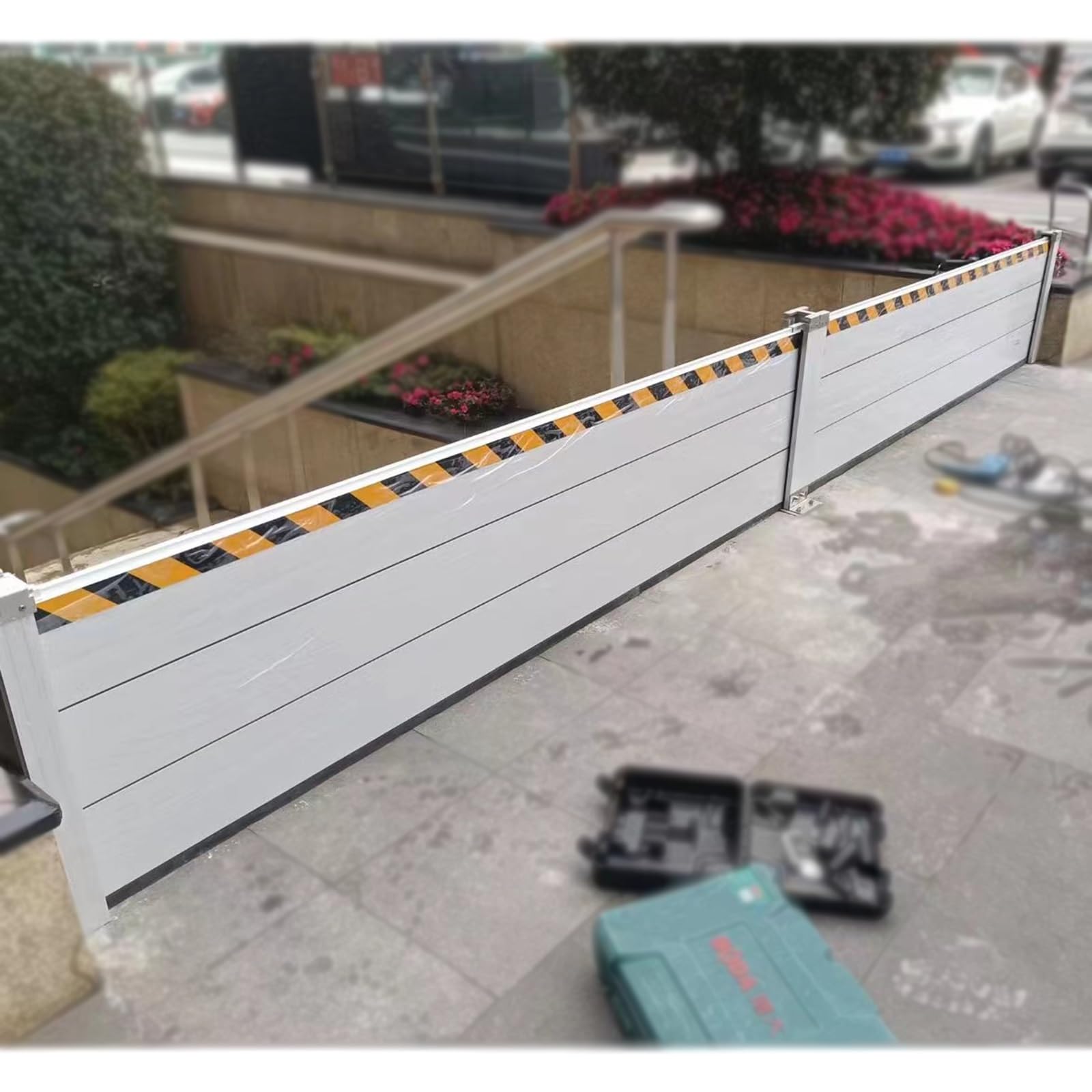 Barrière anti-inondation de garage panneau arrêt eau extérieur pour porte