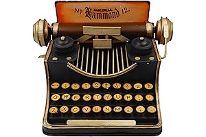 Retro Vintage Tin Typewriter Model Piggy Bank