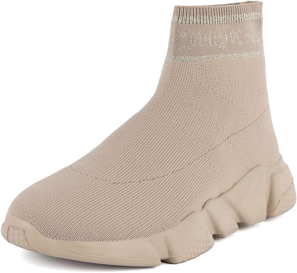 Juicy Couture Women’s Slip-On High Sock Sneakers – Stylish, Lightweight, and Breathable Athletic & Casual Shoes