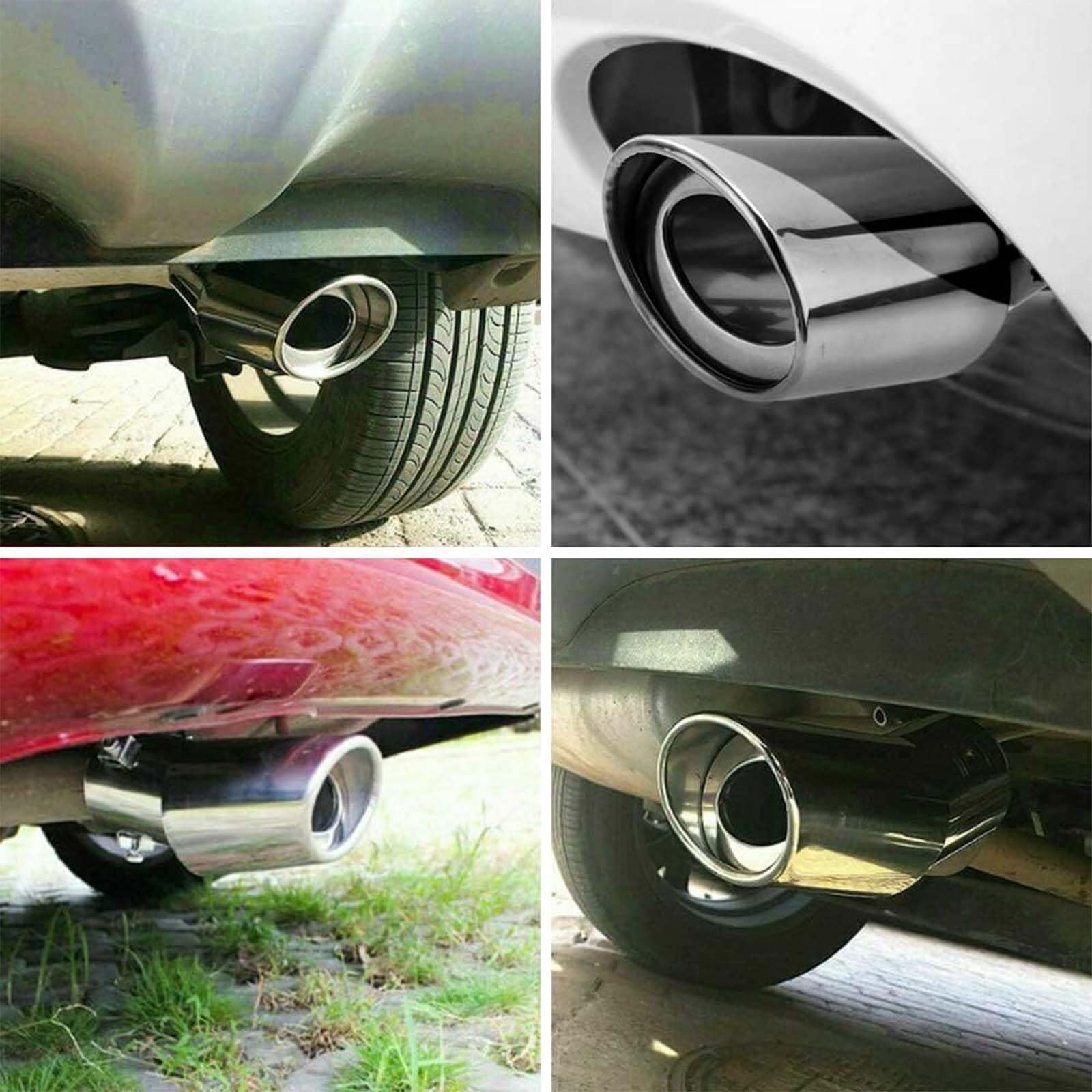 Terminale di Scarico per Ford Fiesta 2017-2022 2023 2024 2025 in Acciaio Inossidabile Blu, Resistente al Calore, Finitura per silenziatore.