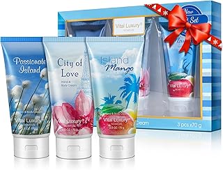 Vital Luxury Hand &Body Cream Gift Set,Hand Lotion Set Deeply Moisturizing for Rough Hands, Best Gift Ideas for Women,Trav...