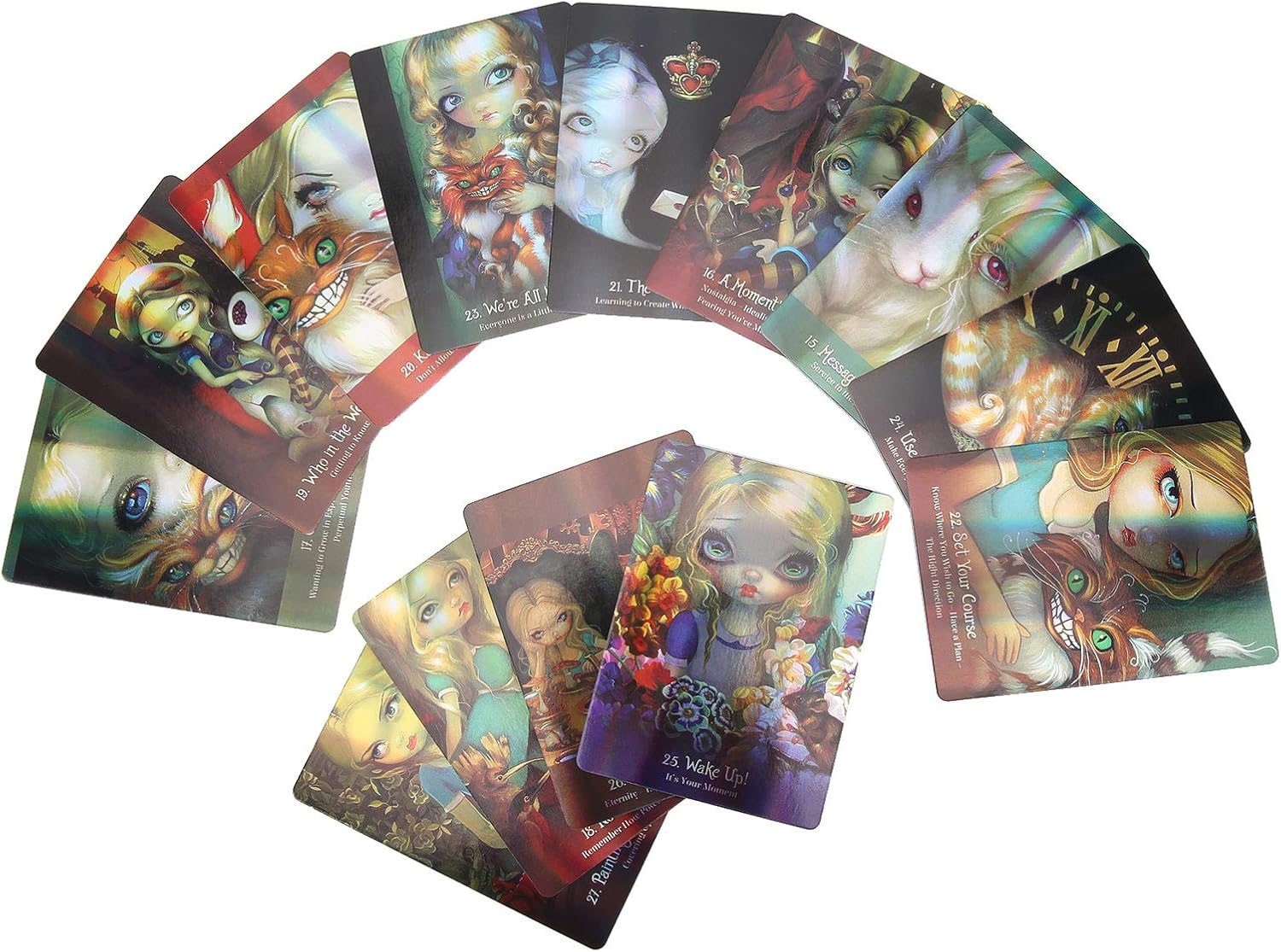 Wonderland Tarot Cards 45Pcs/Set Classic Tarot Deck Portable
