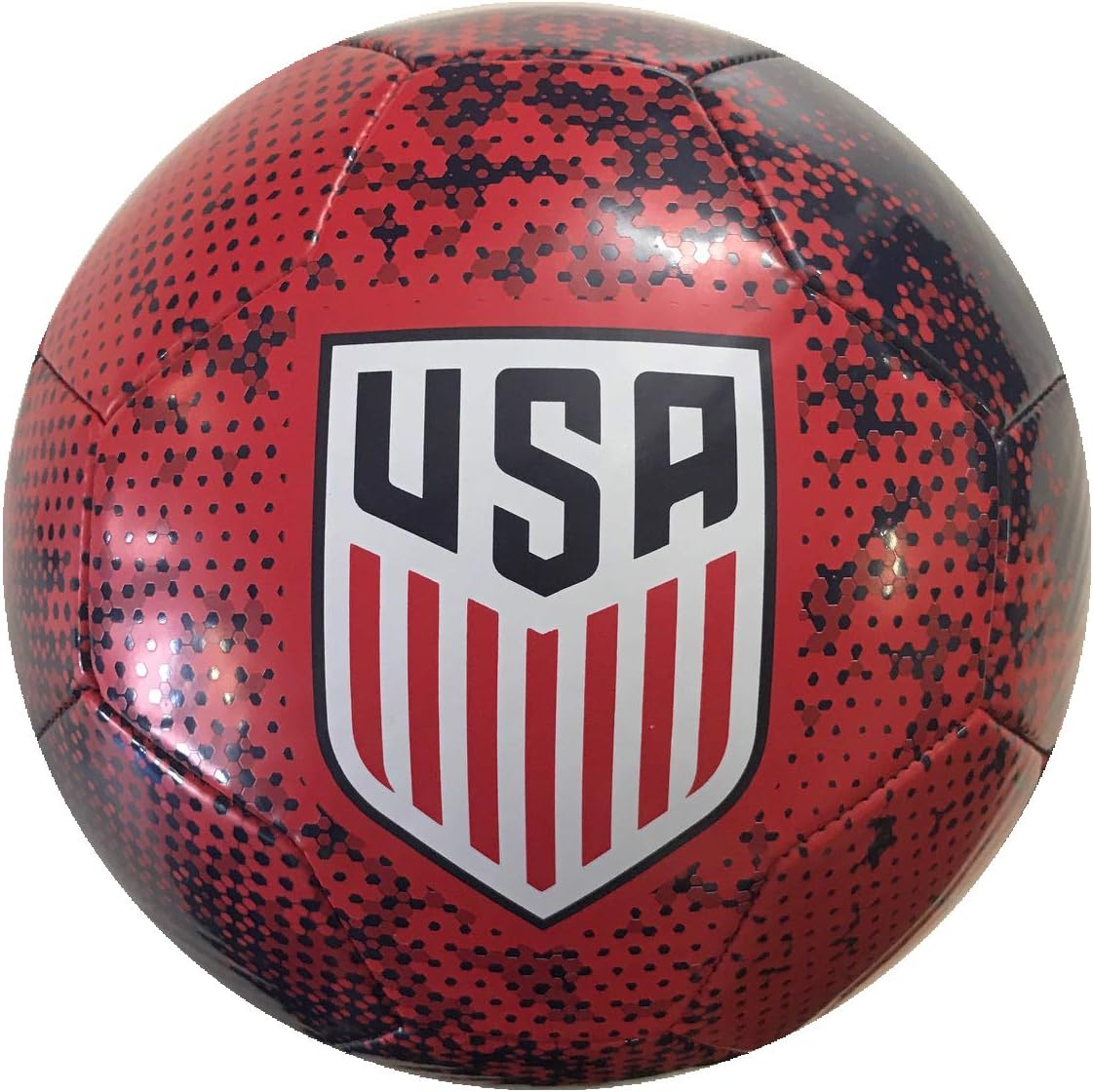 Icon Sports U.S. Soccer Official Size 5 Regulation Soccer Ball (Red)