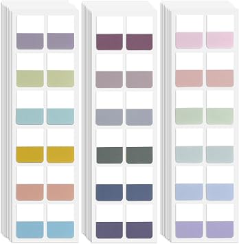 Potanro 360Pcs Sticky Book Tabs,Colorful Book Index Tabs for Notebook