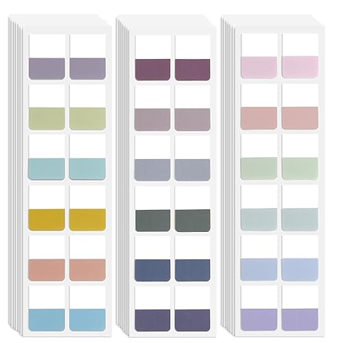 Potanro Sticky Book Tabs 360PCS Notebook Colorful Book Annotation Tabs