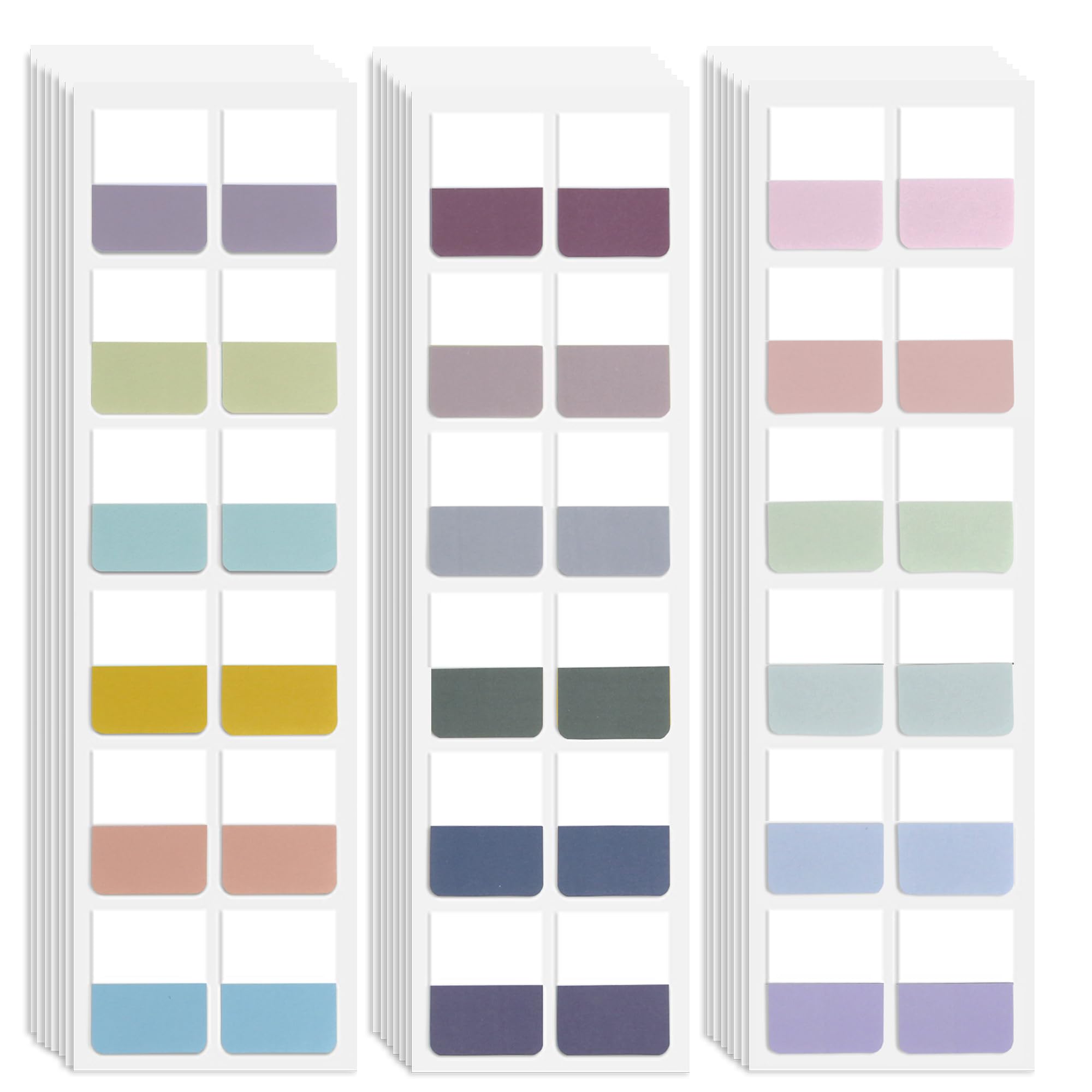 Potanro Pestañas adhesivas para libros, 360 unidades, pestañas coloridas para anotación, pestañas de libro para escribir, marcadores de página de color reposicionables, pestañas de Biblia para