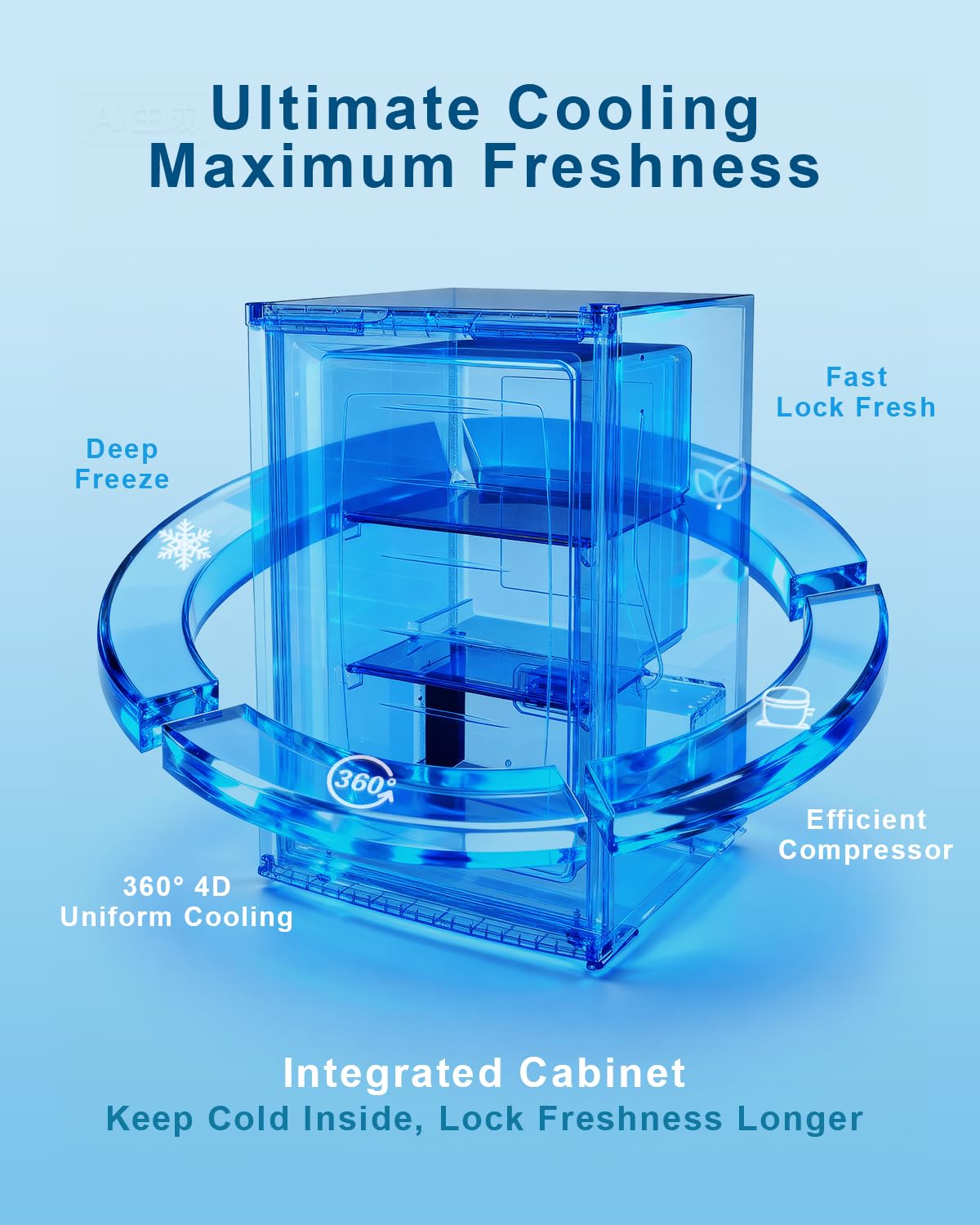 Feelfunn Congelador vertical de 3.0 pies cúbicos - Mini congelador compacto con termostato ajustable de 7 niveles, estantes removibles, puerta individual reversible, congelador pequeño de