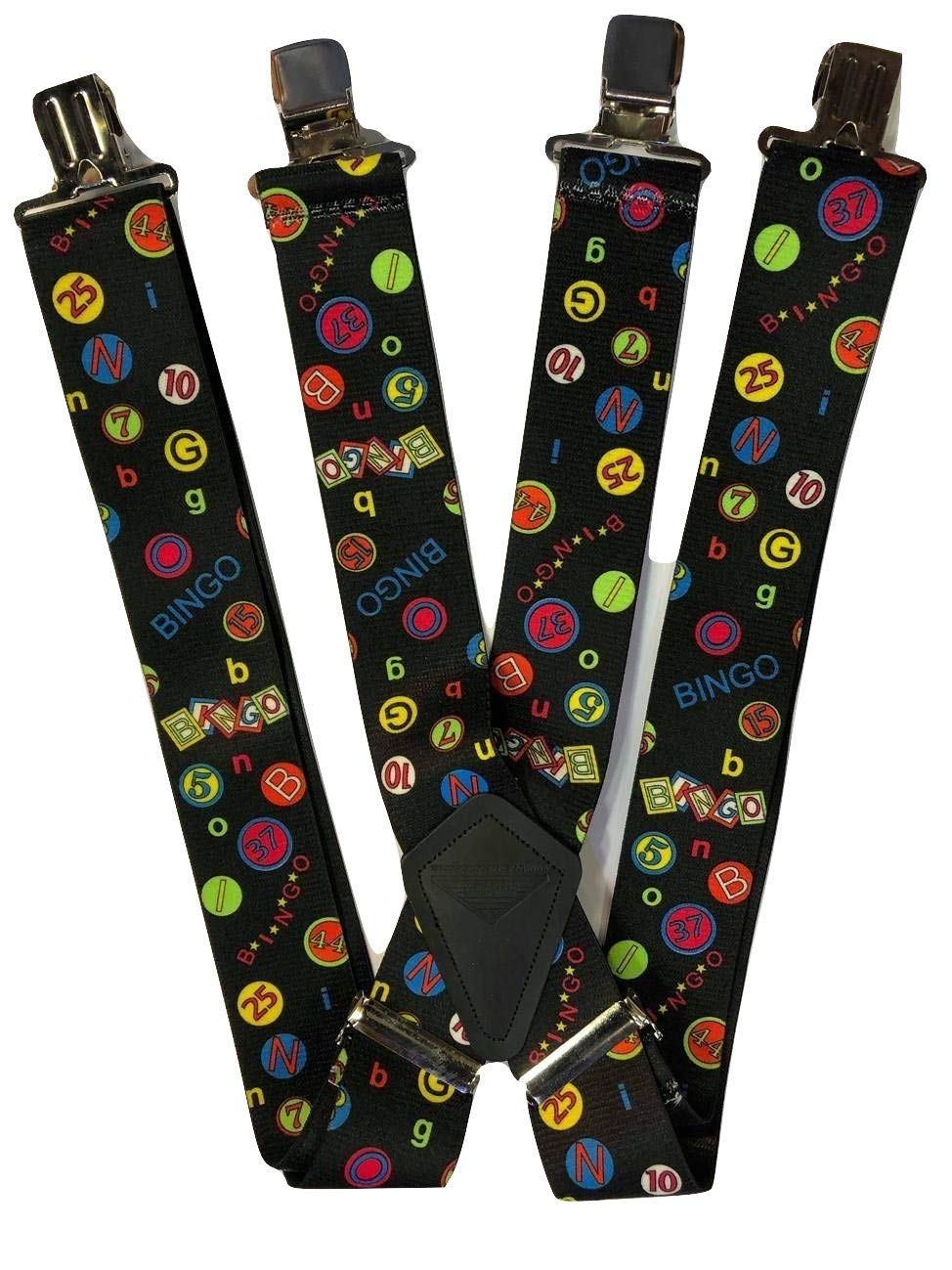 Brimarc Men's Bingo Work Trouser Braces 2" Wide Heavy Duty 75 Assorted Patterns (Bingo)