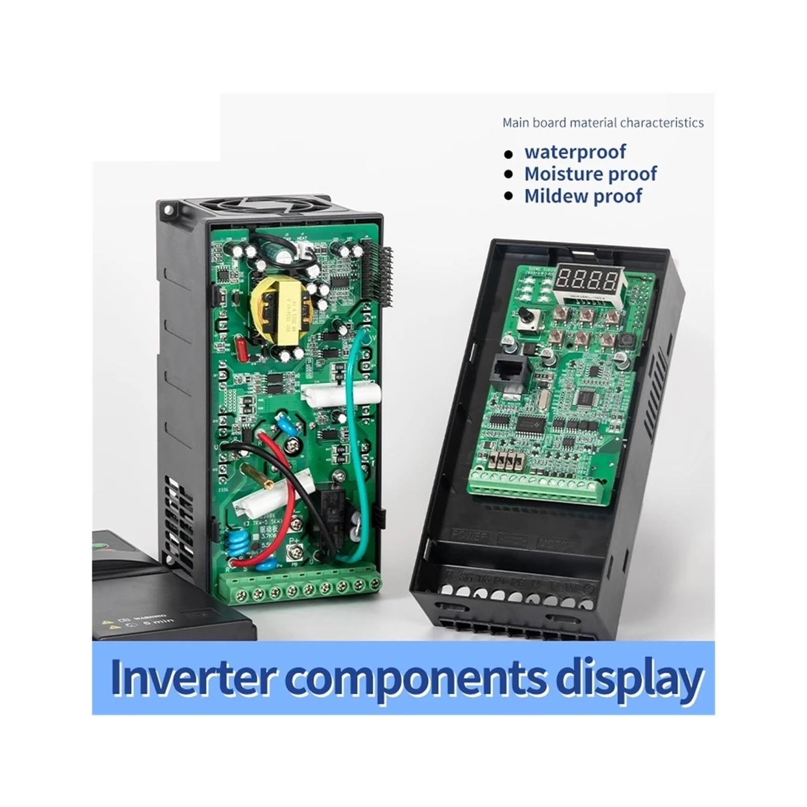 Inverter, 0,75 kW-5,5 kW, Ingresso monofase 220 V, Uscita trifase 380 V, regolatore di velocità del Motore Inverter(5.5KW 220 to 380V B)