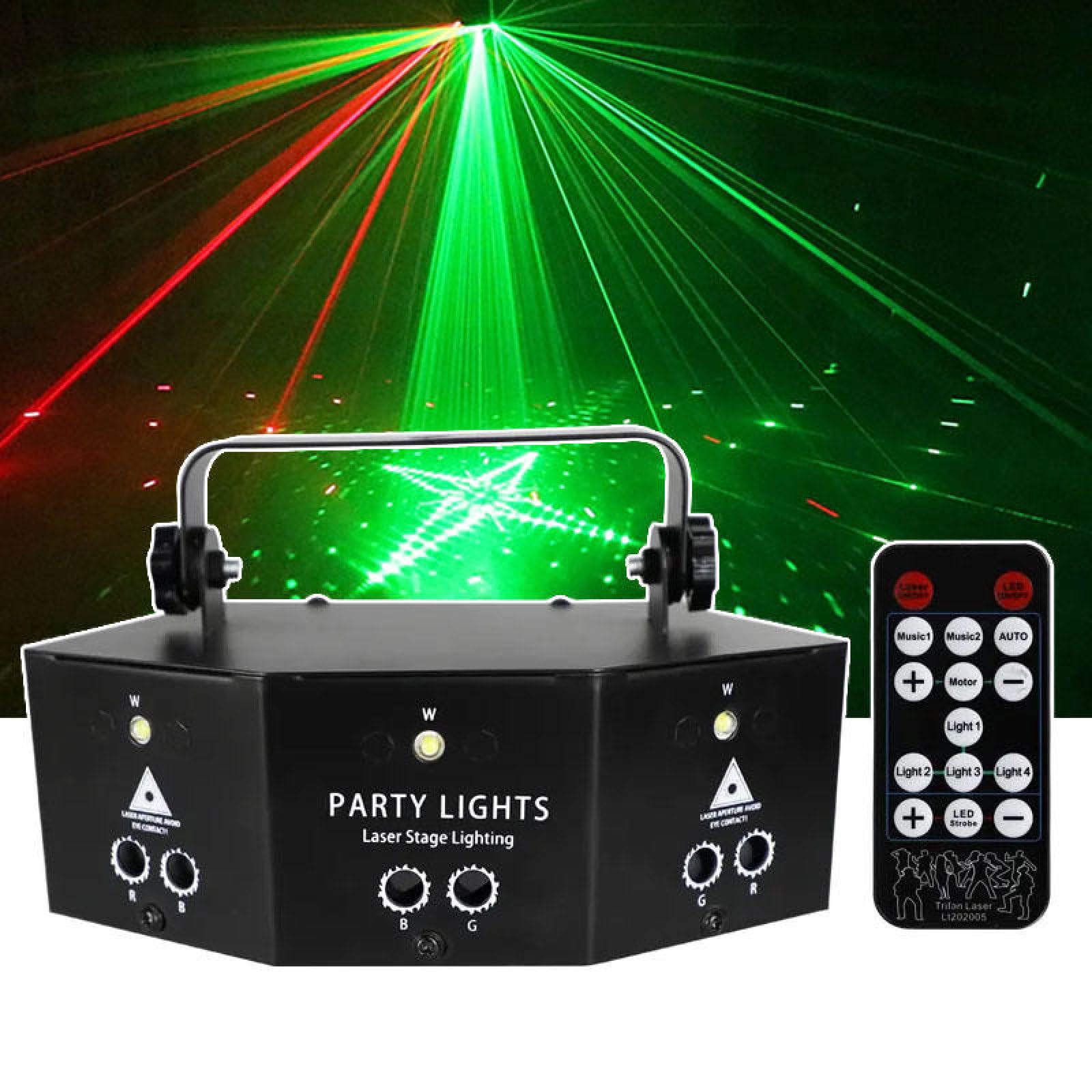 9 Eye RGB Proyector De Luz De Haz De Discoteca, Luz Estroboscópica Remota DMX, 4 Modos Ajustables, Luz De La Cabeza En Movimiento, para Accesorios para Fiestas