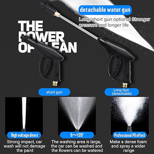 Miniatura 3 de TRAGLO Lavadora eléctrica, lavadoras a presión, lavadora de alta presión de 2800 W, kit de lavadora eléctrica, lavadora eléctrica de 2600 PSI,