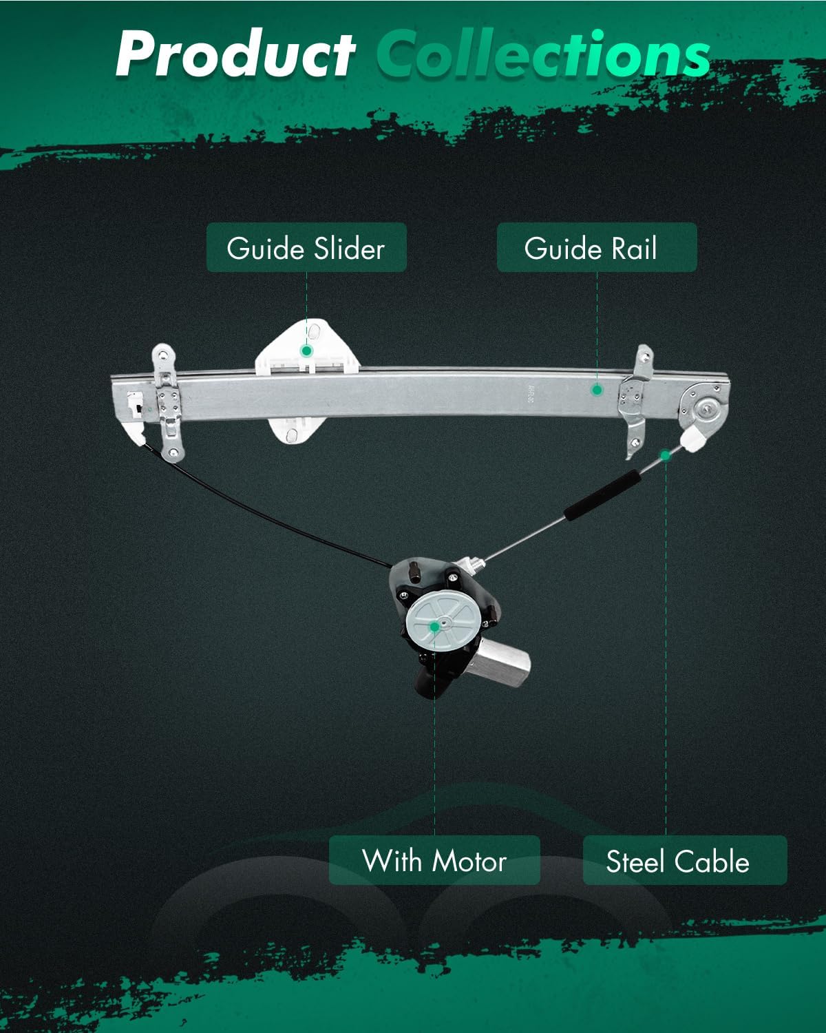 SCITOO Power Window Regulator and Motor fit for 2010 2011 2012 2013 2014 for Subaru Legacy Front Left Side 751-345
