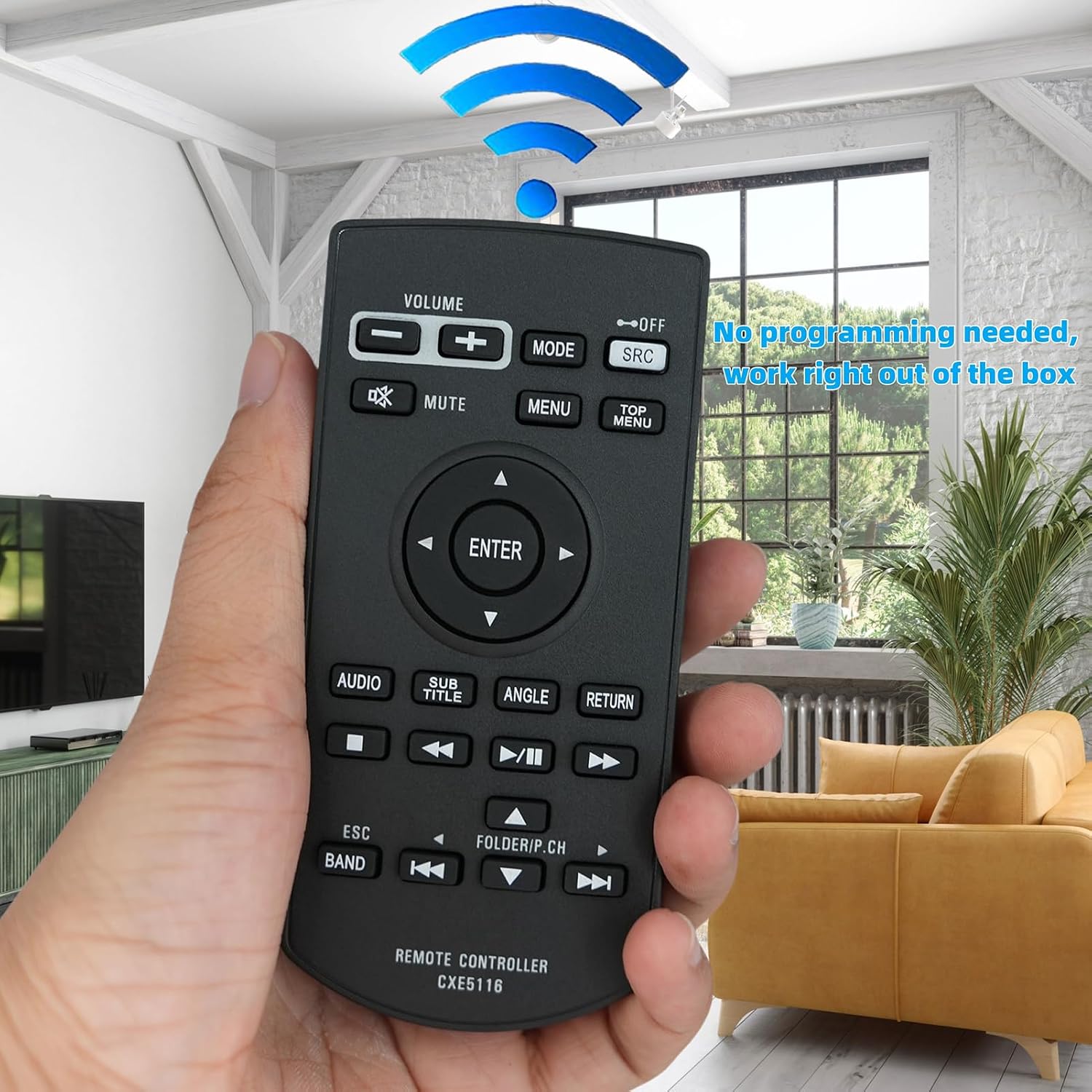 Replacement Remote Control for Pioneer AVH-4200NEX AVH-1550NEX AVH-1500NEX AVIC-7200NEX AVIC-5201NEX Car CD DVD RDS AV Receiver image 2