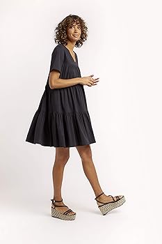 Rebecca Minkoff Women's Lanzy Short Sleeve Knit Dress, Black, Medium :  Amazon.ca: Clothing, Shoes & Accessories