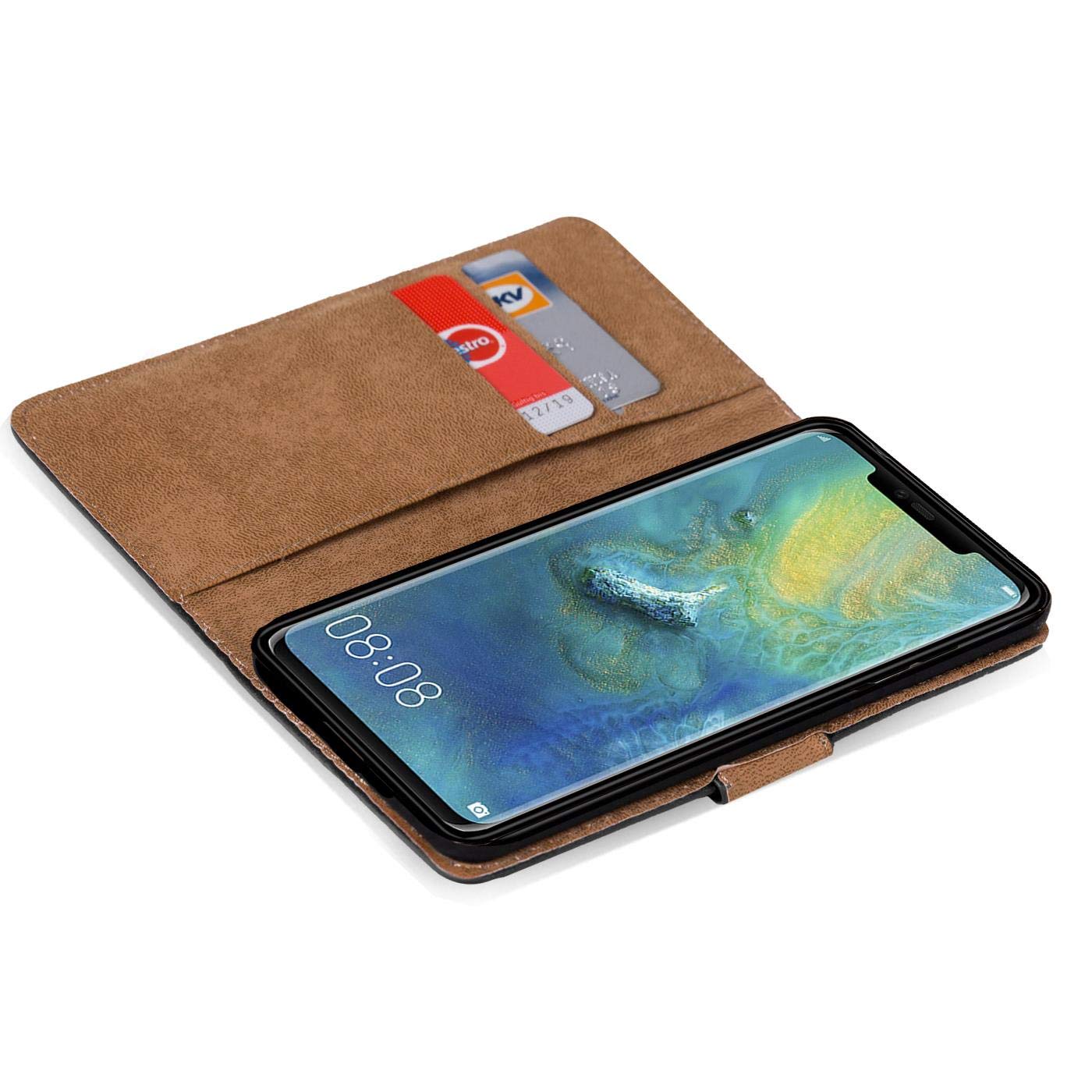 Verco Wallet Case for Huawei Mate 20 Pro Book Cover with Magnetic Closure compatible with Mate 20 Pro Flip Case with Card Slots Faux Leather - Image 4