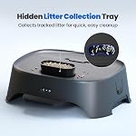 Neakasa Étape de chat avec Air Purificateur, 3 Modes pour le contrôle des cheveux d'odeur, de poussière et d'animal, compatibles avec les boîtes à litters auto-nettoyantes et traditionnelles