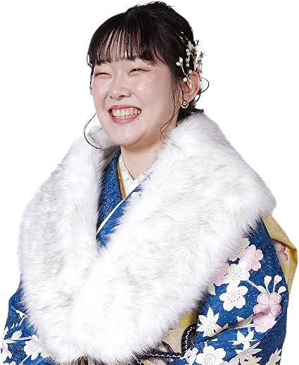 新品 AMERI ECO FUR SHAWL ファー ショール エコファーショール 白